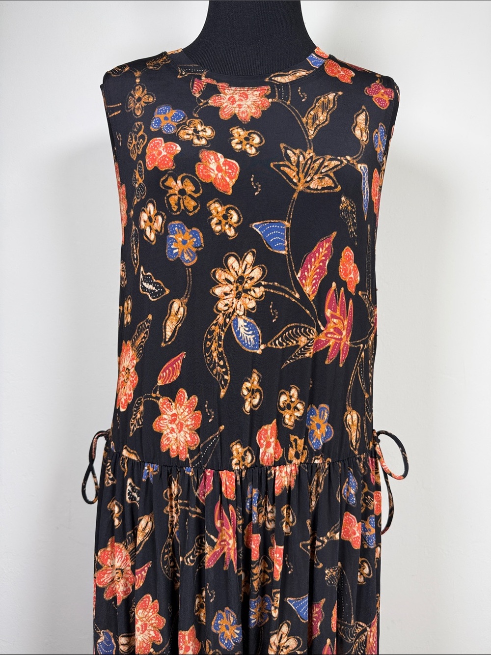 ULLA JOHNSON Cleo Odessauu Sleeveless Floral Dress L - Picture 7 of 10
